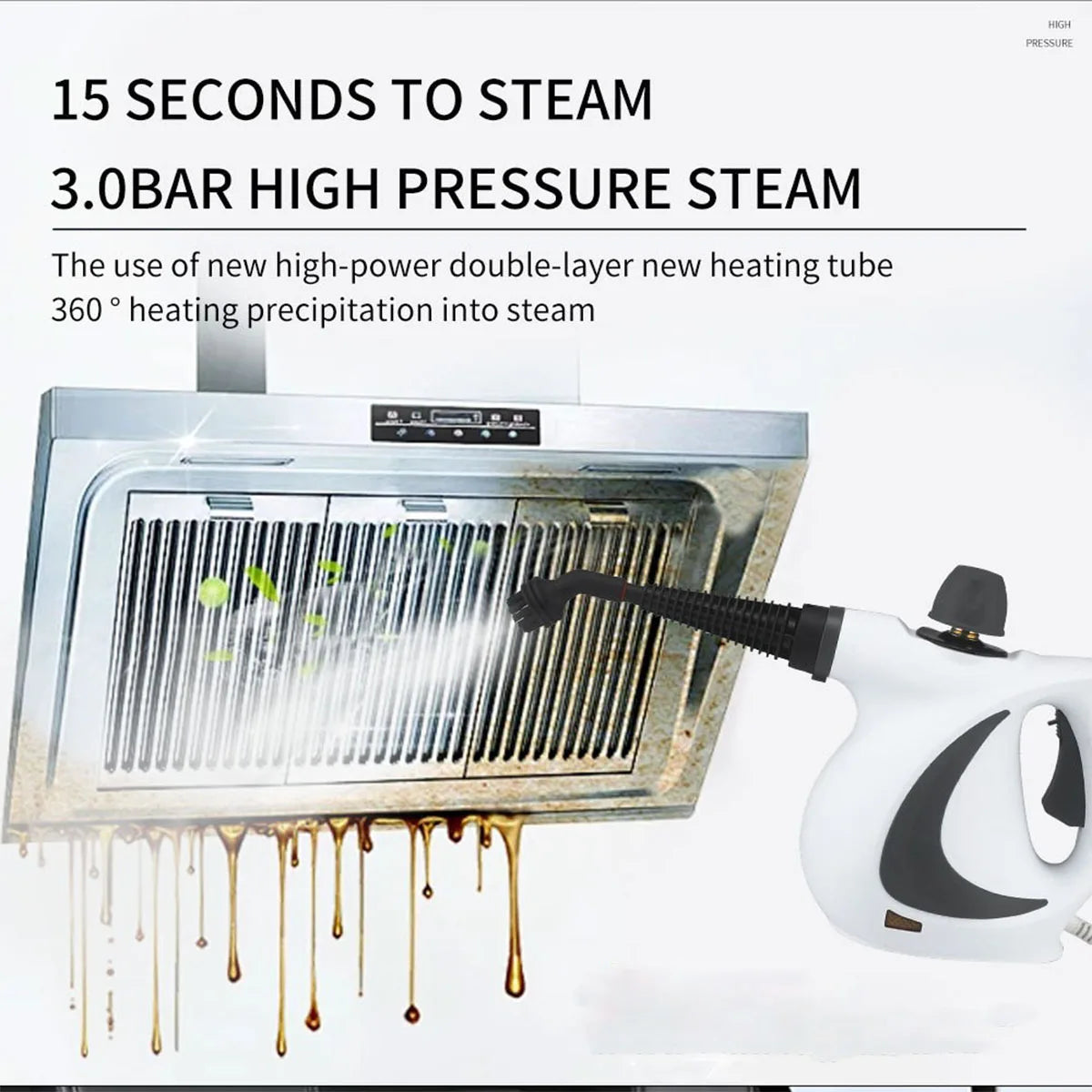 Portable Handheld Pressurized Steam Cleaner
