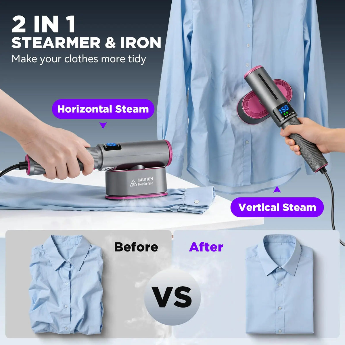 SteamGo Portable Garment Steamer