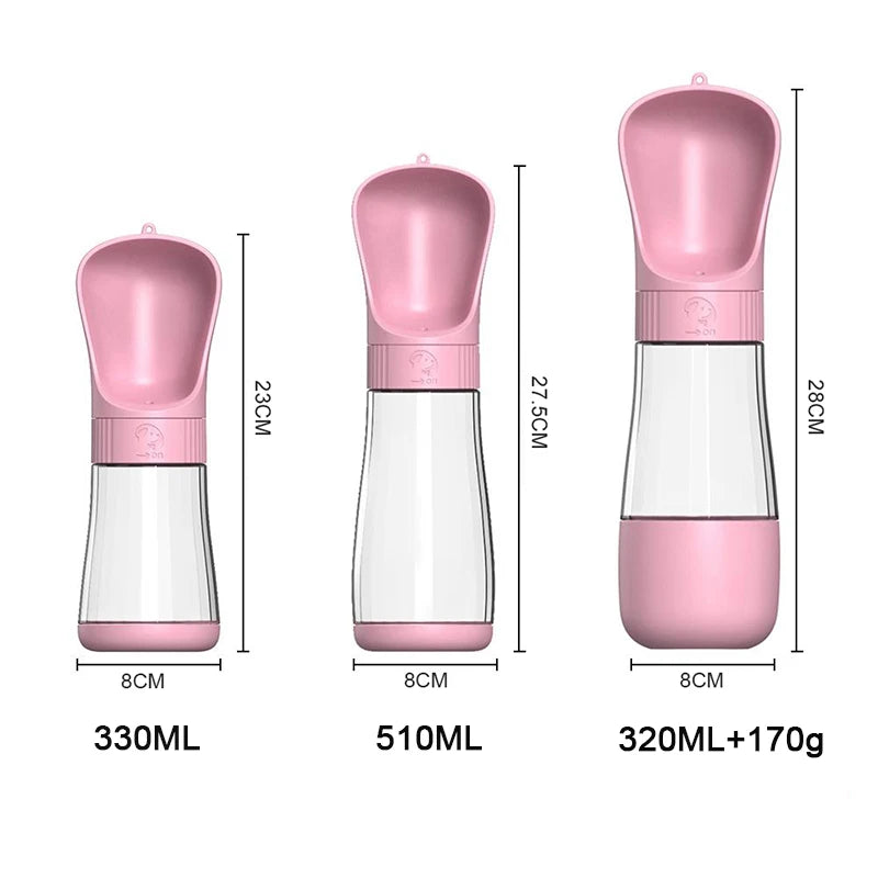 2-in-1 Portable Pet Water & Food Bottle