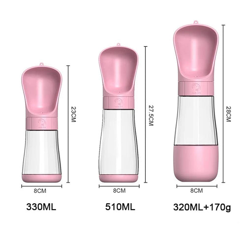 2-in-1 Portable Pet Water & Food Bottle