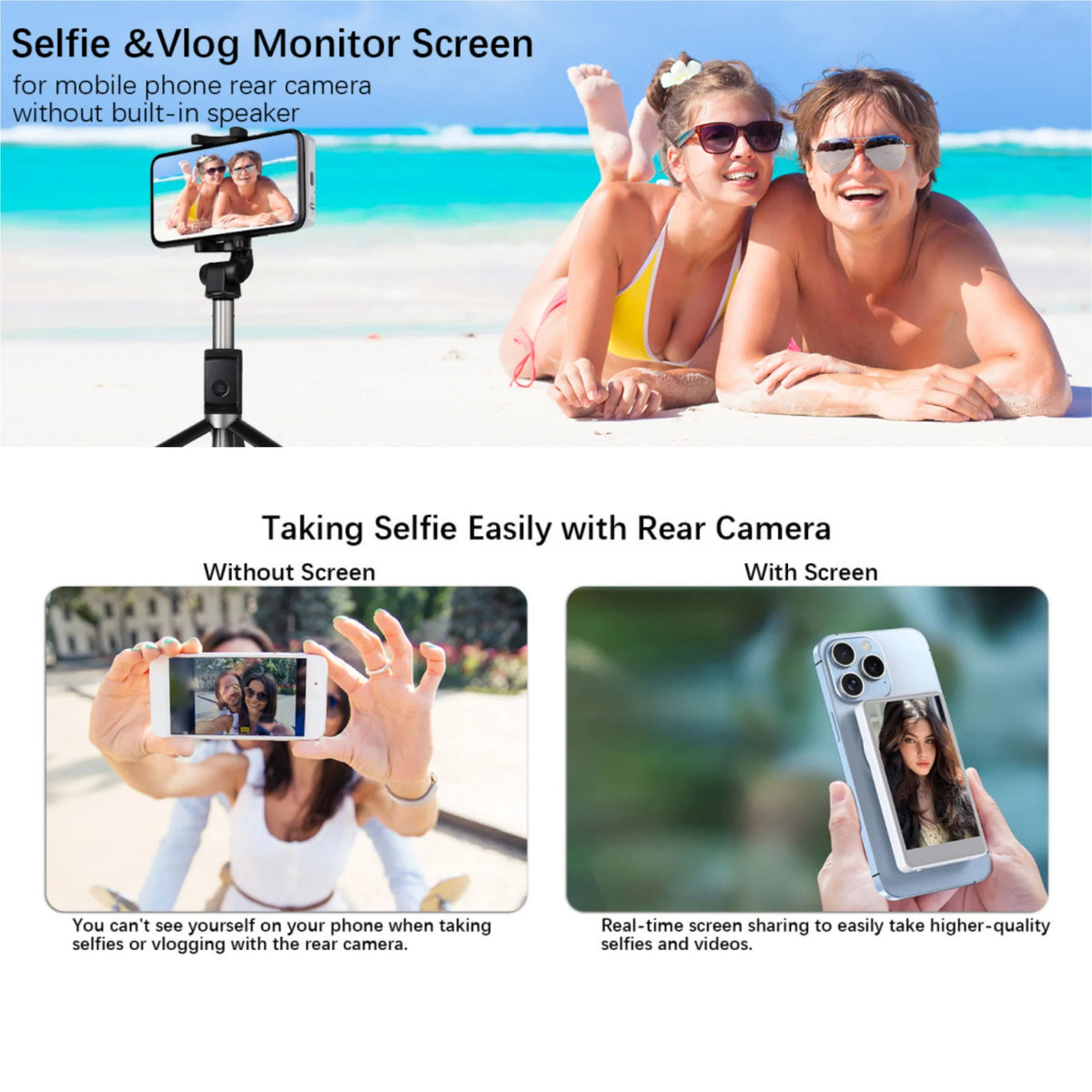 Magnetic Phone Monitor - VlogView™